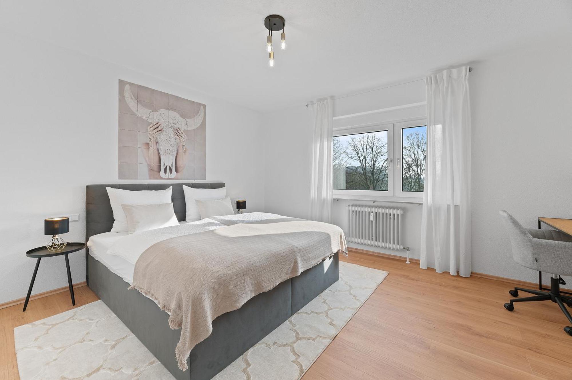 Apartment Roomfall Am Kurpark Mit Blick Ins Gruene-parkplatz-waschmaschine-kueche-wifi