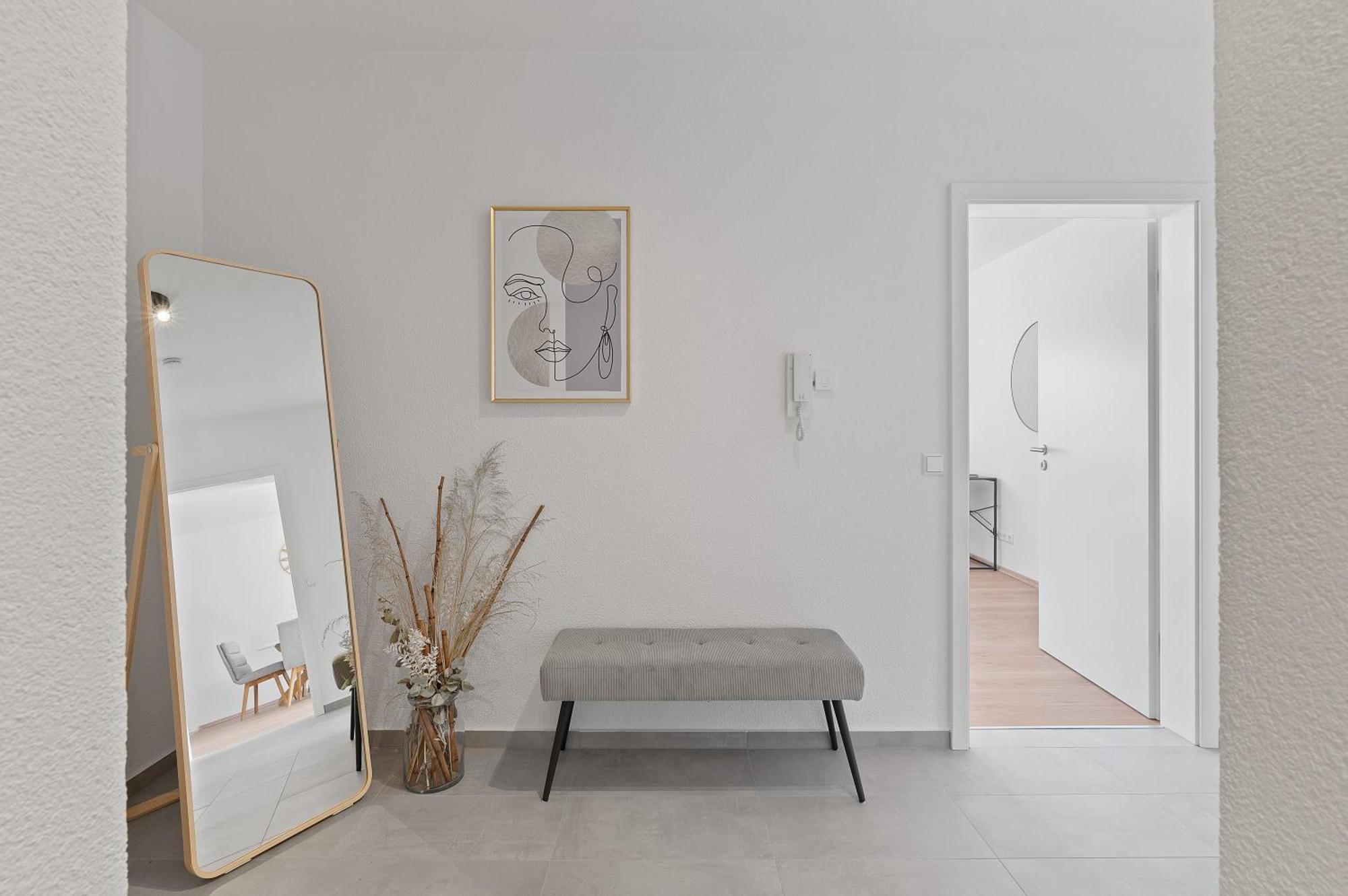 Apartment Roomfall Am Kurpark Mit Blick Ins Gruene-parkplatz-waschmaschine-kueche-wifi